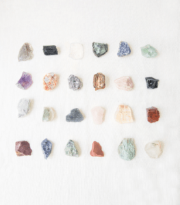 24 Rough Gemstones Box