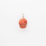 Carnelian skull pendant