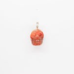 Carnelian skull pendant