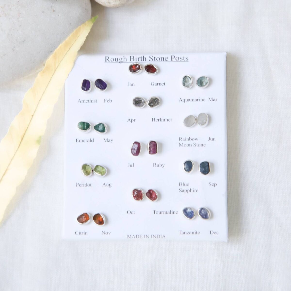 Gemstones Rough Studs