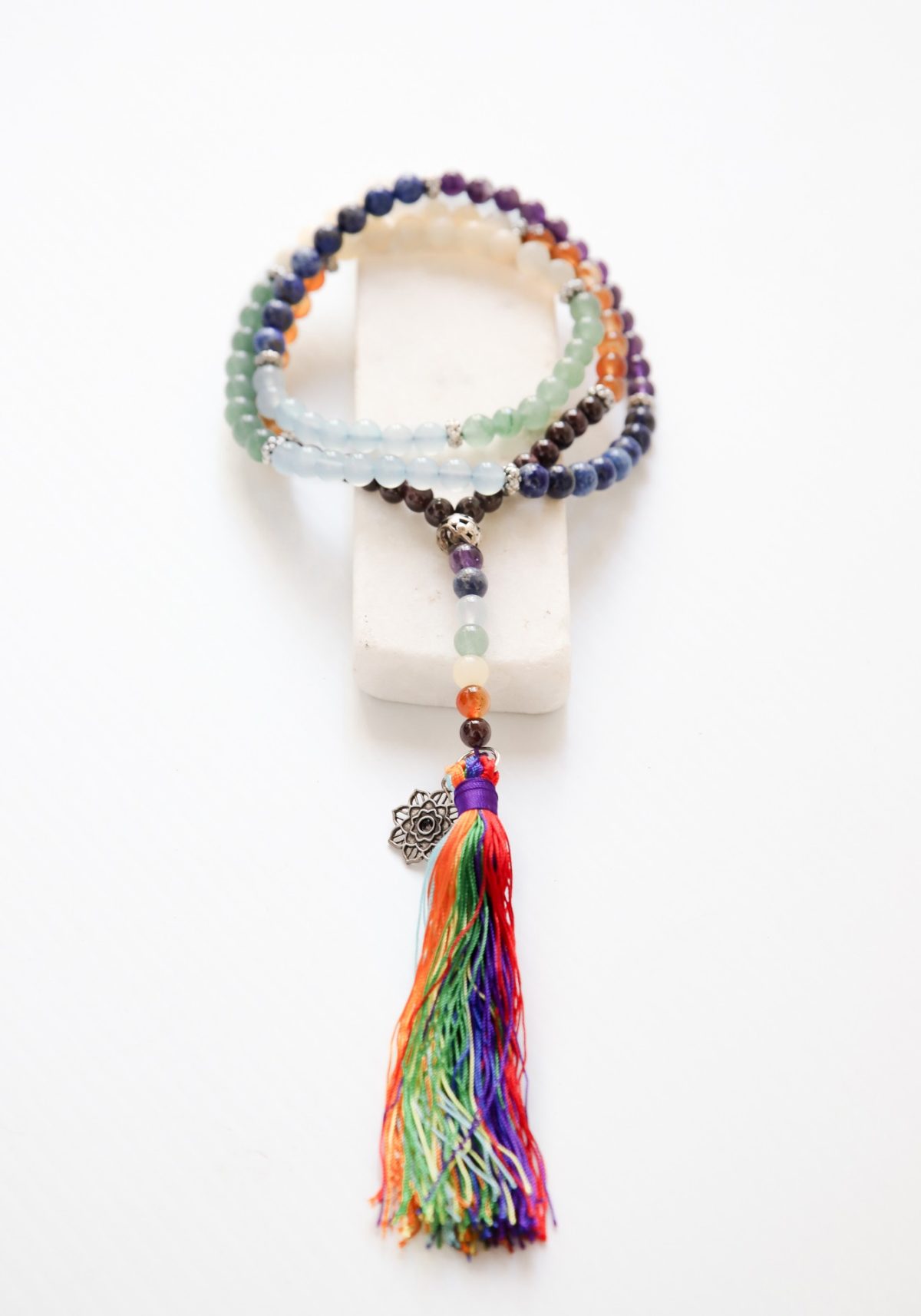 7 chakra mala necklace