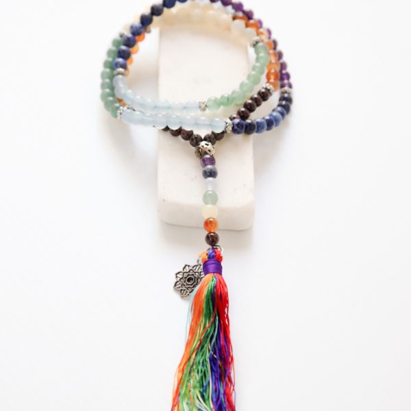 7 chakra mala necklace