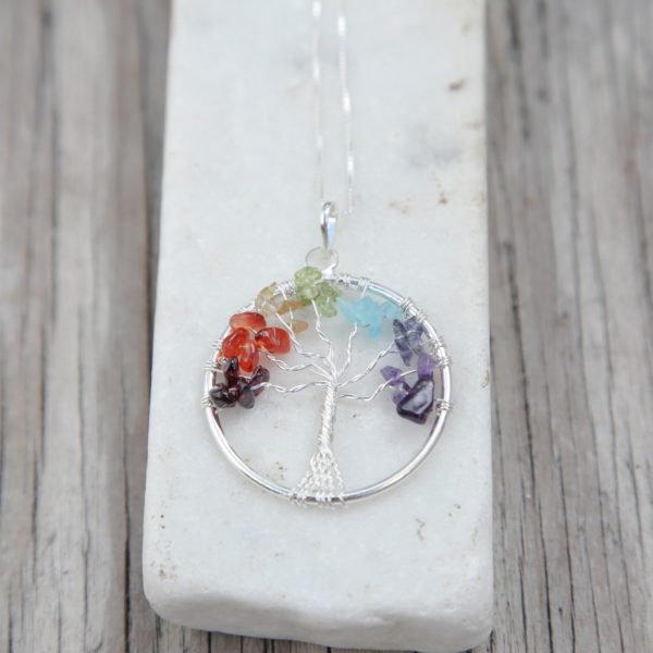 tree of life 7 chakra pendant