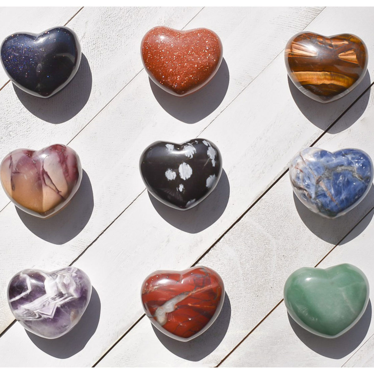 gemstone hearts