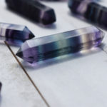 rainbow fluorite double point wand