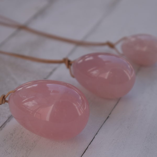 rose quartz yoni eggs