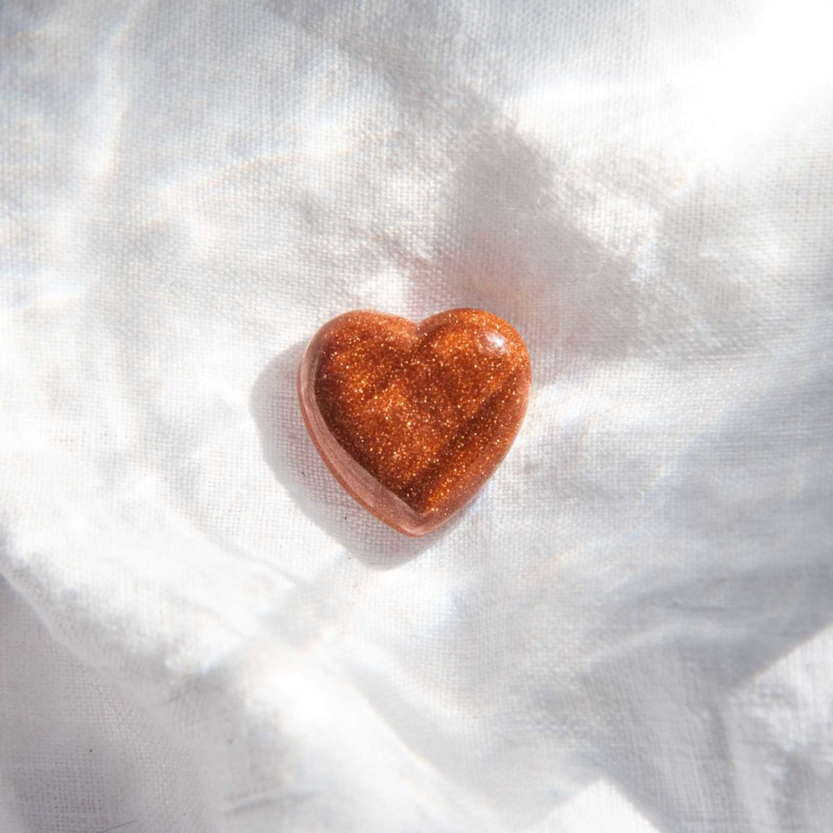 goldstone gemstone heart