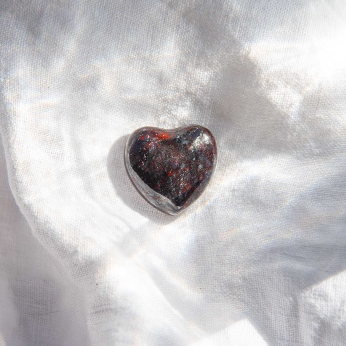 bloodstone gemstone heart