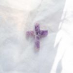 amethyst gemstone cross pendant