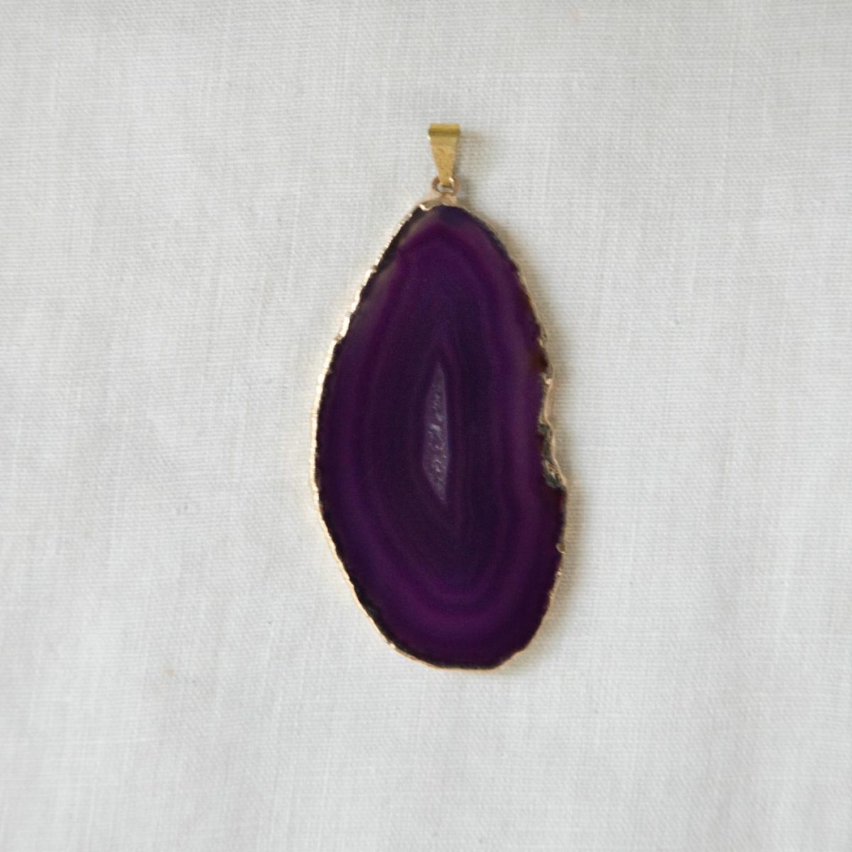 agate slice pendant