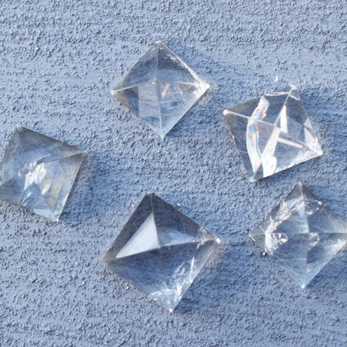 clear quartz mini pyramid