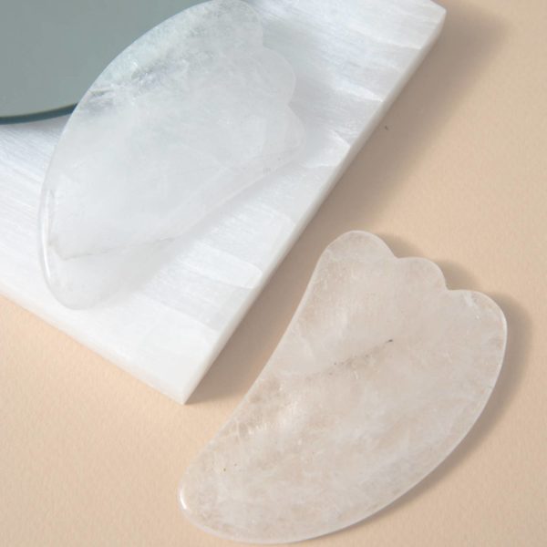 clear quartz gua sha