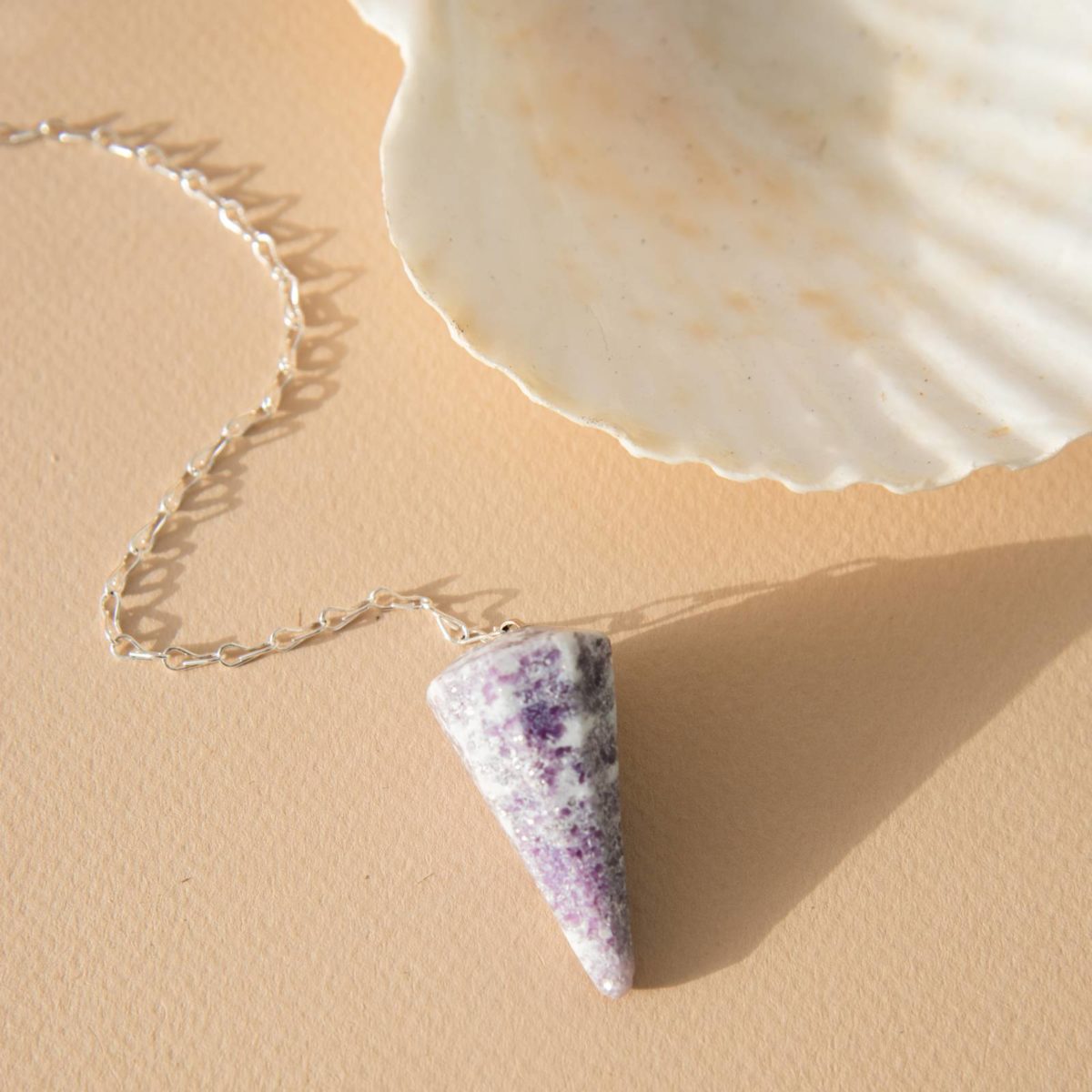 lepidolite pendulum