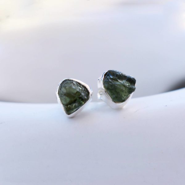 moldavite studs