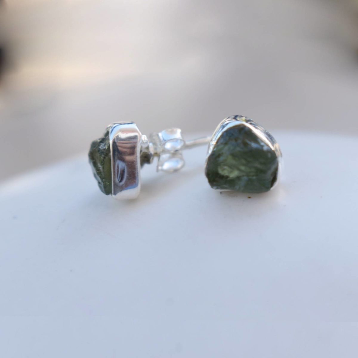 moldavite studs