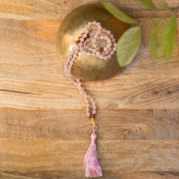 rose quartz mala