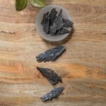 black kyanite rough stone