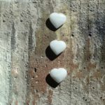 milky quartz gemstone heart