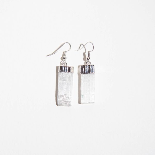 selenite earring