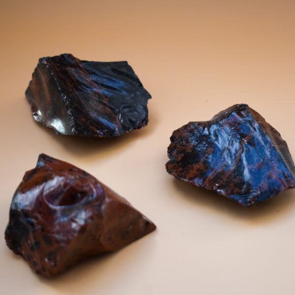 mahogany obsidian rough