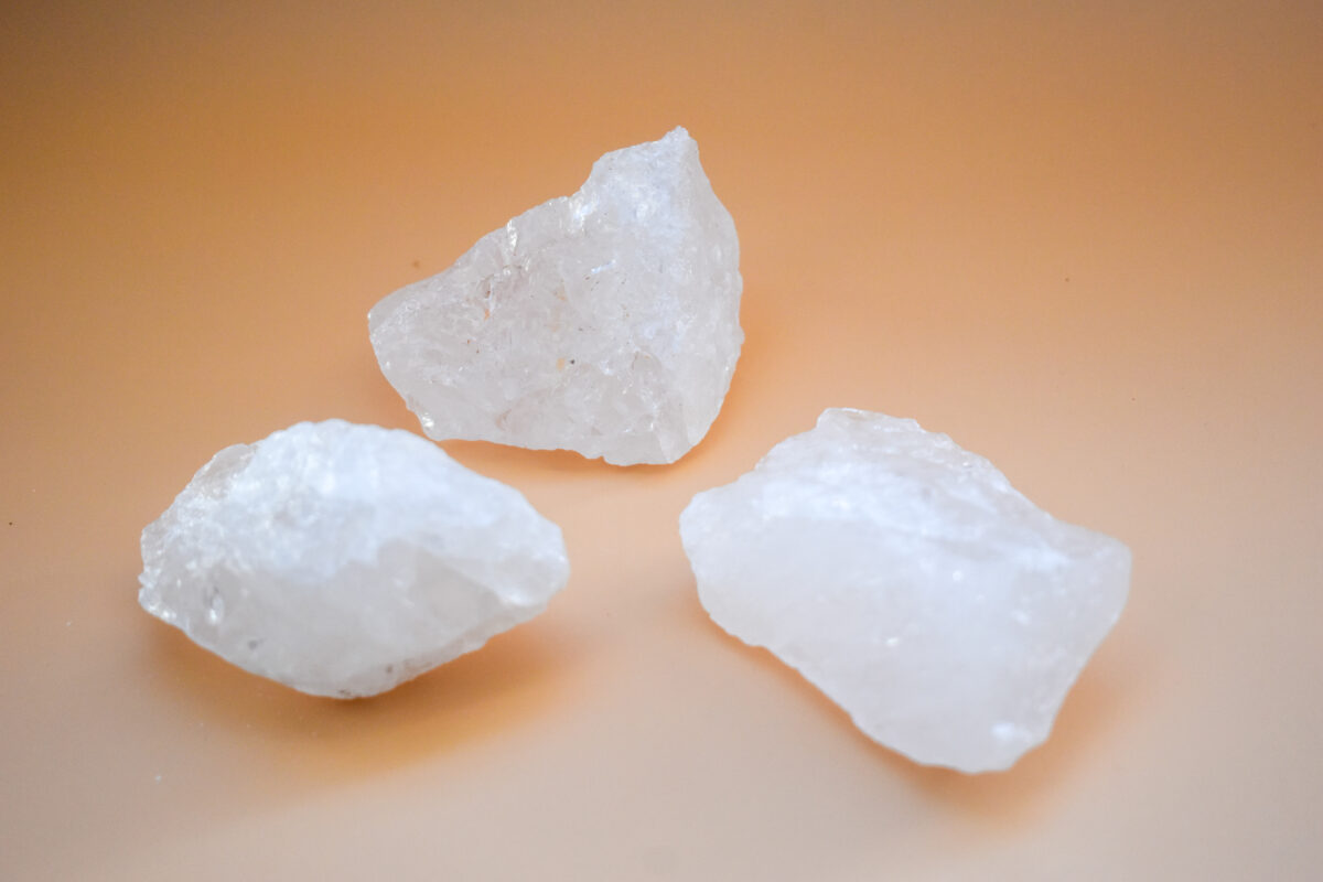 milky quartz rough