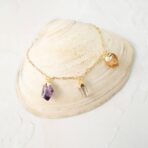 3 gemstone necklace