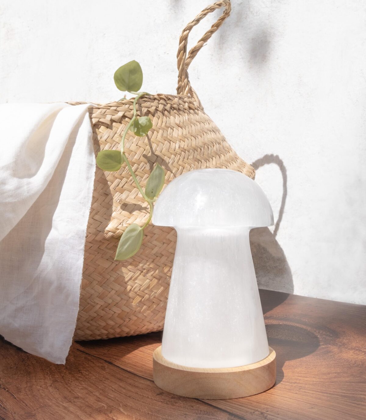 selenite lamp