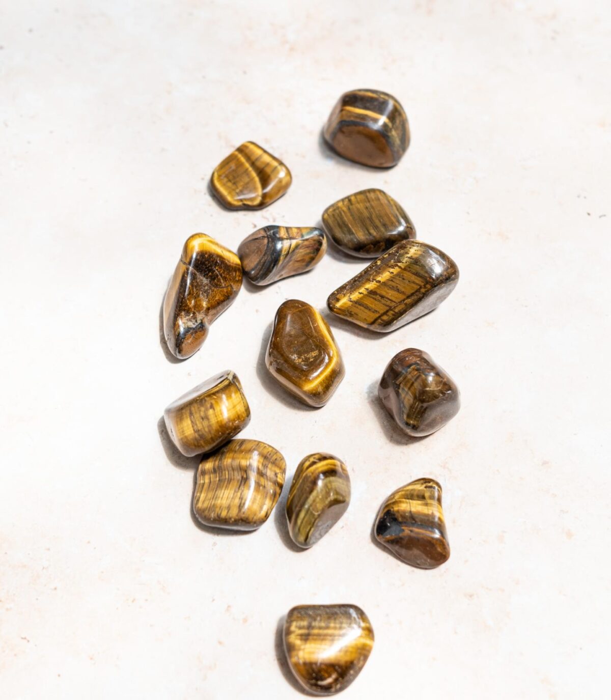 yellow tiger's eye tumble