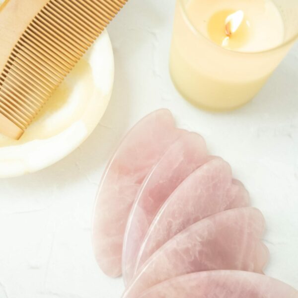 rose quartz Gua Sha tool