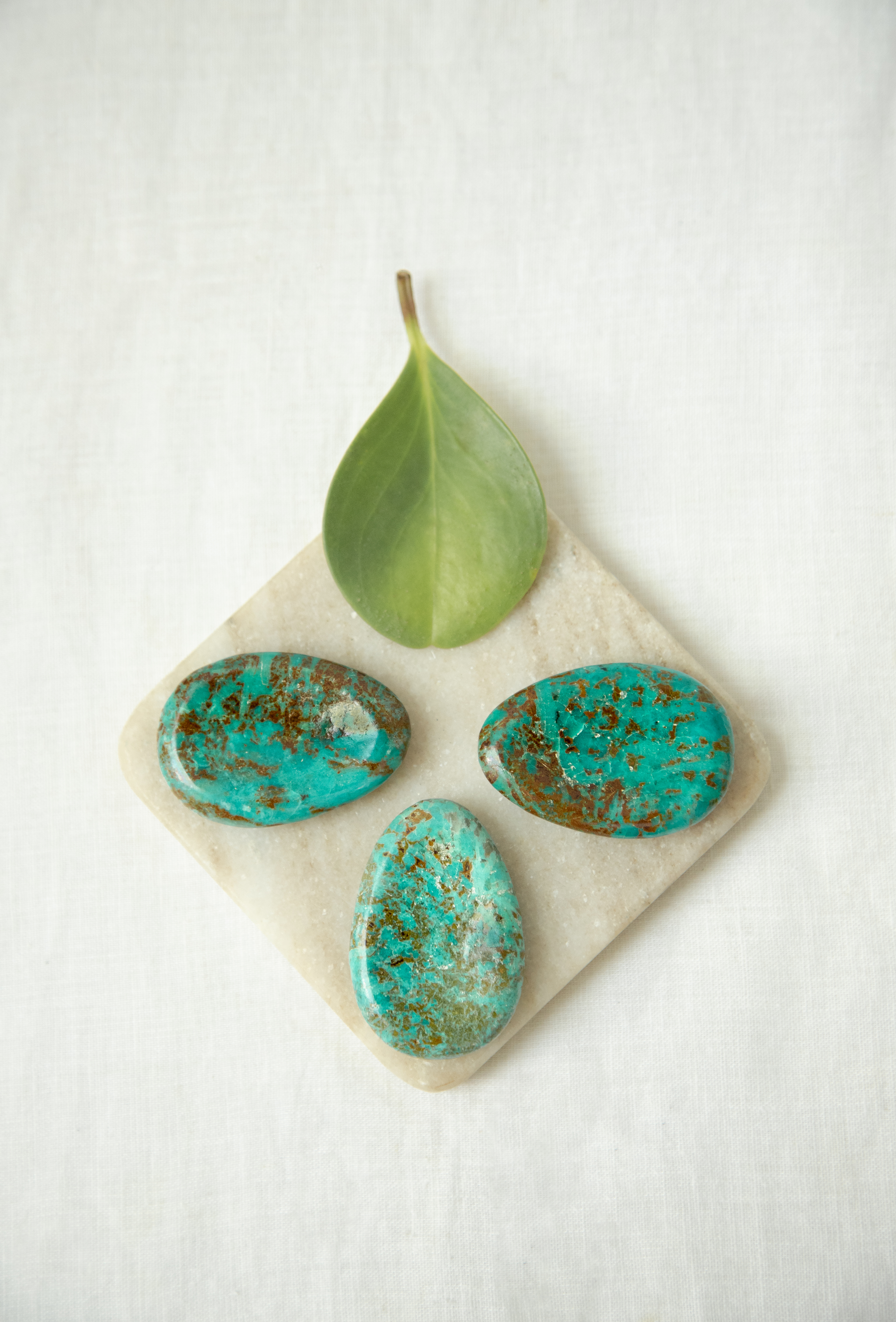 turquoise worry stone