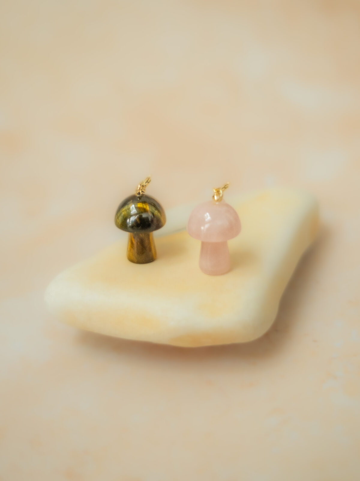mini mushroom pendants
