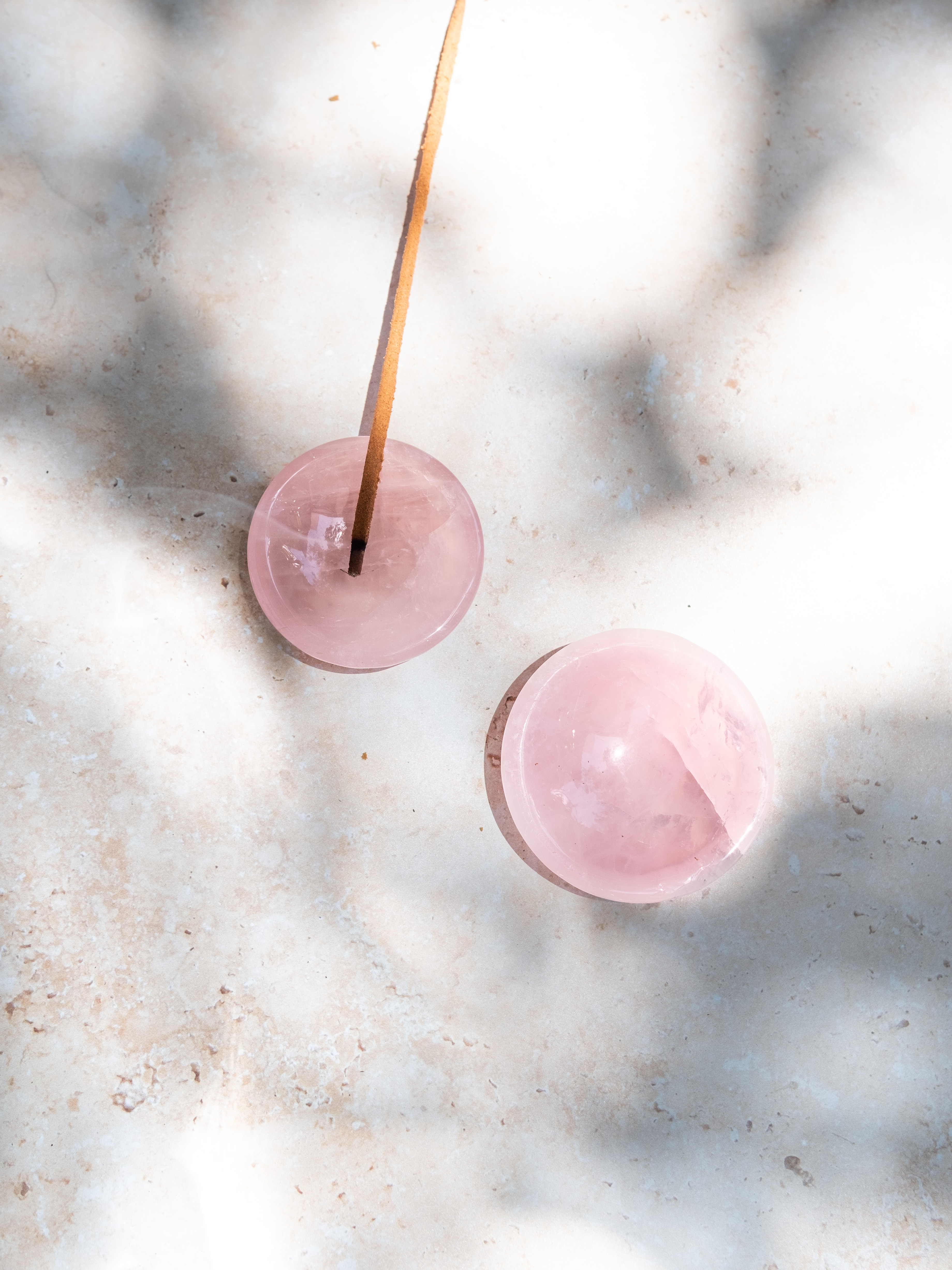 rose quartz mini round bowl