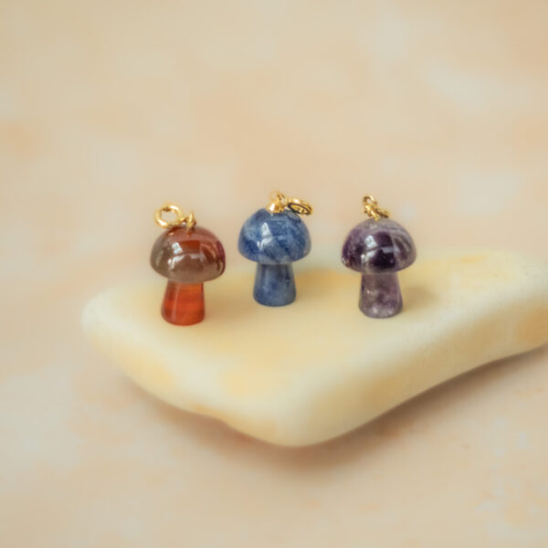 mini mushroom pendants