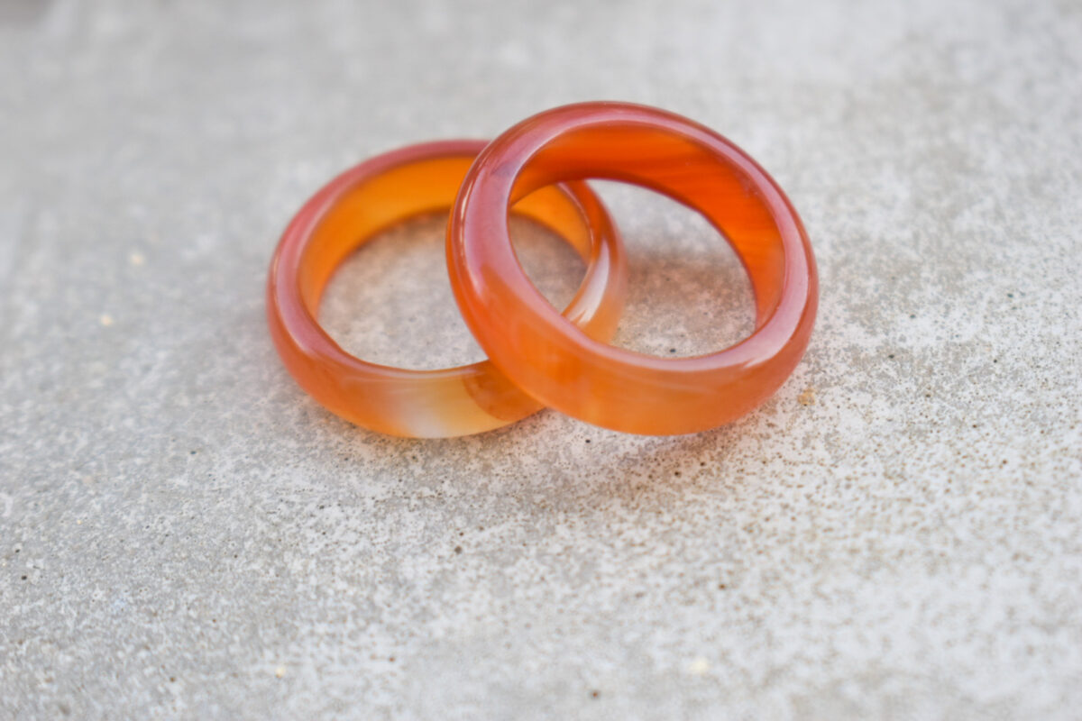 carnelian gemstone ring