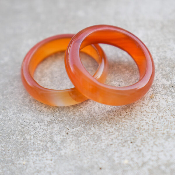 carnelian gemstone ring