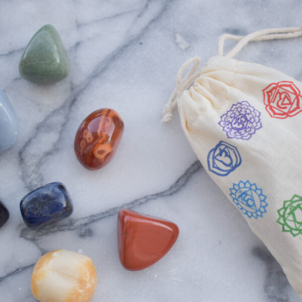 7 chakra tumbled stone set