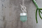 green aventurine point necklace