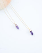 amethyst mini point chain GF