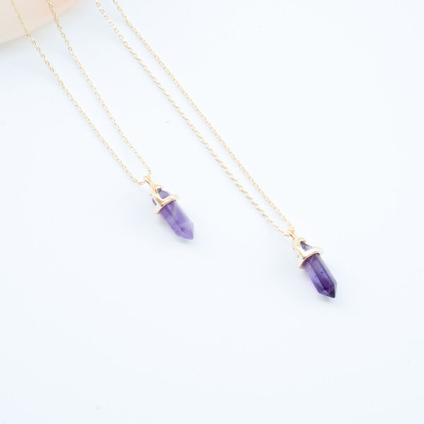 amethyst mini point chain GF