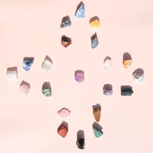 24 Rough Gemstone Box